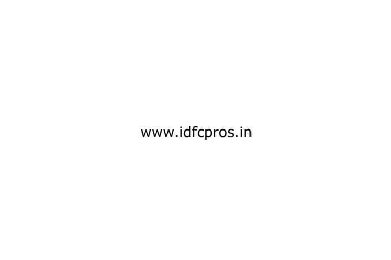 www-idfcpros-in