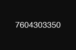 7604303350