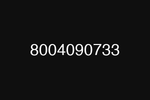8004090733