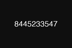8445233547